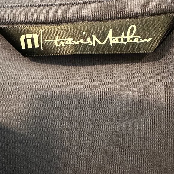 Travis Mathew APEX 1/4 Zip Activewear Stretch Top Long Sleeves Slate Blue Sz Med - Picture 3 of 10